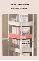 Carro De Almacenamiento Móvil Con Ruedas Organizador De Cocina Para Snacks En El Dormitorio Y Sala De Estar Estante Multicapa De Plástico Para El Hogar - details 10