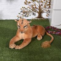 Muñeco De Peluche Realista De Leopardo Y León Juguete De Pantera Suave Para Bebés Regalo De Cumpleaños Para Niños - details 3