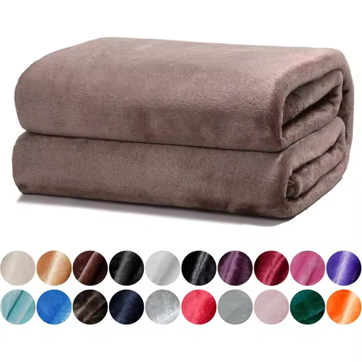 Shoppe house - Manta para Sofá Grande 220x240cm - Manta Cama 135-150, Sobrecama - Manta Terciopelo Ligera para Sofá, Cama, Viaje, Sala de Estar - 1