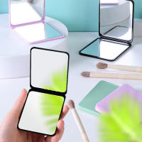 Espejo Portátil De Plástico Plegable Para Maquillaje Pequeño Y Compacto Herramientas De Cosméticos Para Viajes - details 6