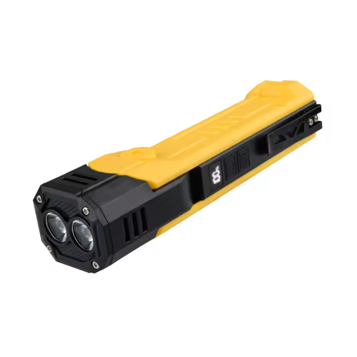 Linterna de doble fuente de luz roja y blanca XTE+COB con rotación de 180 grados y clip magnético para bolígrafo, luz de trabajo multifuncional - 1