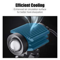 Faros Adicionales LED Para Motocicleta Lámpara Dual-Color Blanca/Amarilla Universal Spotlights Antiniebla 12-80V - details 7