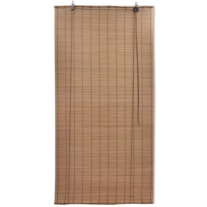Persianas enrollables de bambú marrón 150x220 cm - 1