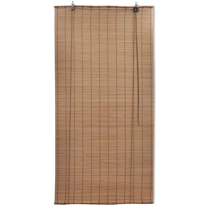 Persianas enrollables de bambú marrón 150x220 cm - 1
