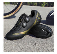 Zapatillas De Ciclismo Para Hombre Y Mujer Con Cierre Self-Locking Zapatos De Bicicleta MTB Con Placas Para Entrenamiento Interior En Bicicletas De Carril Y Estación De Ejercicio - details 11