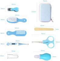 Kit de 8 piezas para el cuidado del bebé, kit profesional de cortauñas para bebés, no tóxico sin BPA, kits de aseo para bebés para viajes y hogar (azul) - details 3