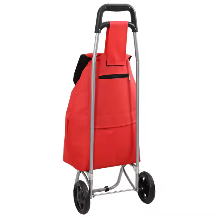 Carro de Compras con Ruedas VidaXL Rojo 35 L - 1