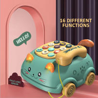 Juguete Educativo Para Bebés Teléfono Infantil Con Luz Y Música Montessori Para Niñas Y Niños Edad 3-6 Años Plástico No Eléctrico - details 4