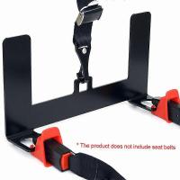 Kit de montaje de anclaje de sujeción de asiento infantil universal para coche para conector de cinturón Isofix, negro - details 0