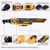 Llave De Atornillador Eléctrico Inalámbrica 50N.m 3/8 Pulgada Herramienta De Reparación De Coche Para Batería Makita 18V - details 2
