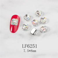 5PCS Decoración De Uñas Con Diamantes Corazones Cheering Accesorios Redondos Para Manicura Arte De Uñas Moda - details 1