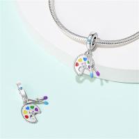 Tablero De Dibujo De Pigmento De Plata 925 Serie De Arte Figuras Famosas Charms De Cuentas Para Pulseras De 3mm Hechas a Medida Joyería Finos - details 19