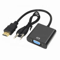 Cable Adaptador HD 1080P HDMI a VGA De Alta Velocidad Para Tablet Laptop PC TV Convertidor a Macho a Femenino Video - details 13