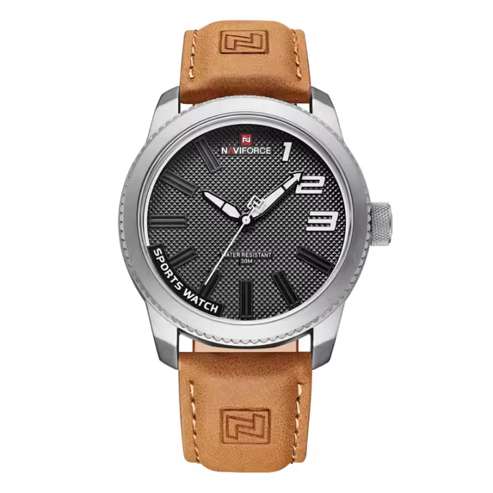 Reloj De Pulsera De Cuero Para Hombre NAVIFORCE Original 2022 Deportivo Resistente Al Agua De Cuarzo Moda De Lujo Calidad Superior Con Manos Luminosas Y Luz Trasera - 1