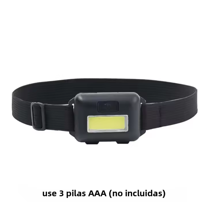 Mini Linterna De Cabeza COB Pequeña Para Camping Montañismo Ciclismo Pesca Portátil Ligera Con Pilas AAA Impermeable - 1