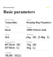 Bolsa De Compresión Naturehike Para Saco De Dormir Impermeable De 300D Oxford Bolsa De Almacenamiento Para Saco De Dormir NH19PJ020 - details 5