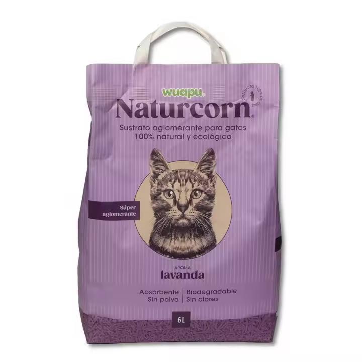 Wuapu Arena Para Gatos Naturcorn Lavender 6l - 1