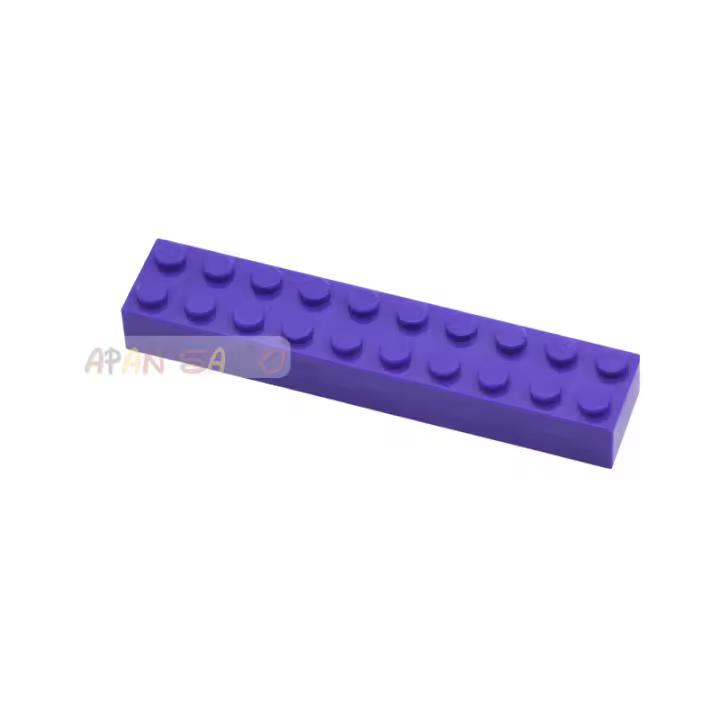 10pcs Bloques De Construcción DIY Bloques Gruesos 2x10 Dots 16 Colores Juguetes De Plástico Compatible Con Marcas Creativos Y Educativos Para Niños - 1