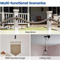 5 Piezas Soportes Para Cordones Decorativos De Acero Inoxidable 304 2" Fácil Instalación Para Escaleras Paredes Y Jardines - details 6