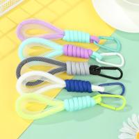 Lanyard De Malla En Colores Fluorescentes Correa De Teléfono Para Bolsos Hecha De Hilo Tejido Accesorios Para Pantalones Y Llaveros Unisex Tamaño Approx 16.5 Cm - details 2