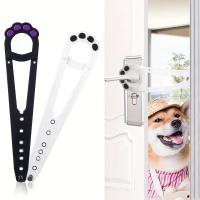 1pc Stopper De Puerta Mejorado Fuerte Y Flexible Evita Que Los Perros Accedan a Áreas No Permitidas Instalación Fácil Sin Herramientas Necesarias - details 0