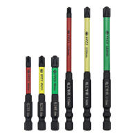 Juego De 4 Piezas De Puntas De Destornillador Eléctrico Con Imán Slotted Cross FPH1 FPH2 FPH3 FPZ1 FPZ2 FPZ3 Multifuncional Antideslizante De Acero De Aluminio - details 0