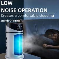 Ventilador de aire acondicionado portátil 3 en 1, enfriador de aire evaporativo de 6 velocidades, 7 luz nocturna, temporizador de 6 horas, ventilador de aire personal, ventilador silencioso de bajo - details 7