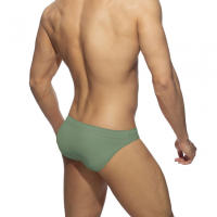 Bragas De Natación Para Hombres Sexy Sólido Low-Waist Con Empuñadura Y Acolchado Shorts De Playa Surfismo Baño Deportivo De Polyester Y Spandex - details 17