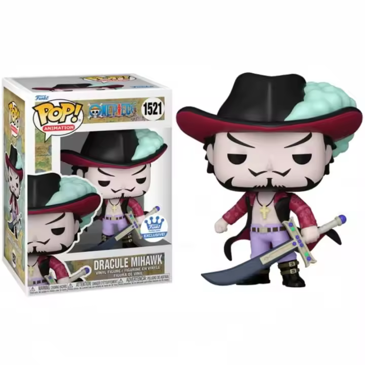 Funko Pop Manga One Piece Dracule Mihawk Exclusive - 1521 Figura Coleccionable - 1