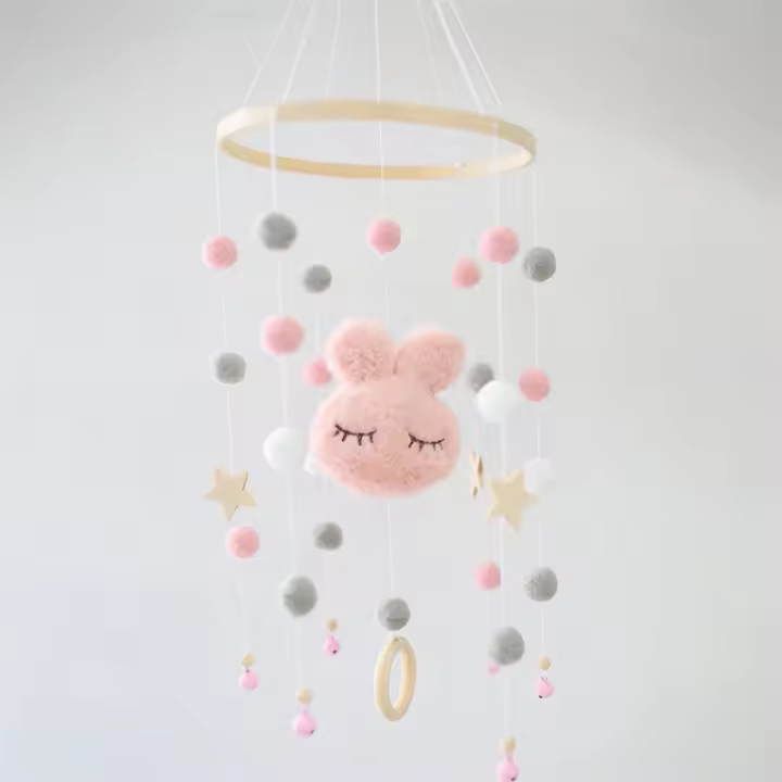 Juguete Musical Para Bebé Carusel De Campanas Y Mocasines Para Cuna 0-12 Meses Juguete Para Cunas Y Sillitas De Bebé Regalo Para Niños - 1