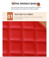 Bolso Cruzado De Hombro Único Moda Para Mujer Mini Versátil Con Posición Para Tarjetas Y Llaves Estilo Clásico PU Con Costura Decorativa - details 6