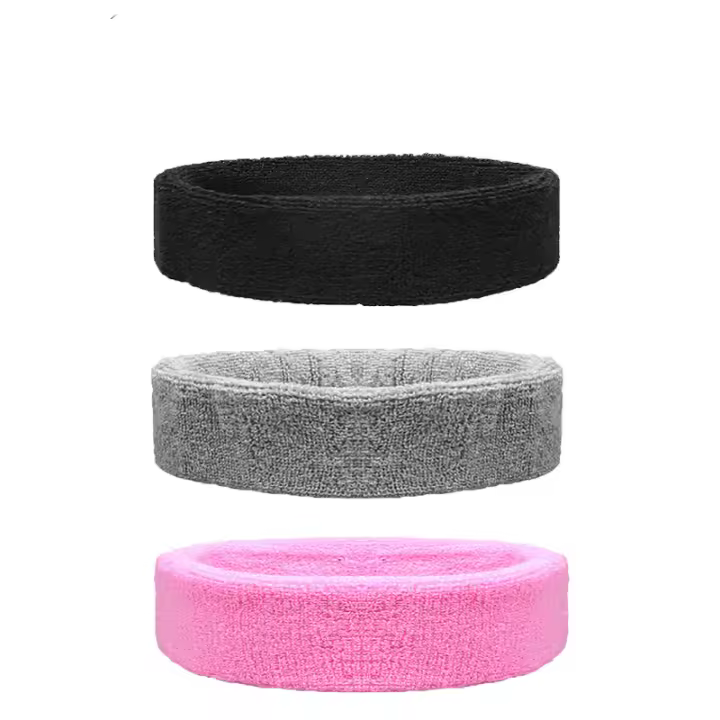 3PCs Diadema Deportiva Elástica Durable, Sudor Cabeza Hombre Entrenamiento, Diadema Hombre y Mujer para Yoga, Fitness, Correr, Gimnasia Ciclismo, Atletismo - 1