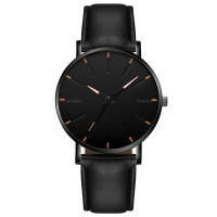 Reloj De Lujo Para Hombres Y Mujeres Reloj De Cuarzo Con Dial De Acero Inoxidable Diseño Casual Nuevo 2024 Correa De Cuero - details 12