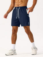 Shorts De Hombre Para Vacaciones De Playa Y Deporte Con Cintura Elástica Ajustable Y Secado Rápido Estilo Casual Verano - details 5