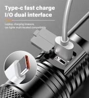 Linterna Telescopio LED Potente 9900LM Recargable USB Con Pantalla De Batería Luz Exterior Para Camping Pesca - details 22