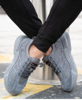 Zapatos De Seguridad Para El Verano Para Hombres Con Protección De Acero Y Mesh Transpirable Zapatos De Trabajo Ligeros Y Antideslizantes Para Construcción - details 2