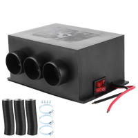 Calentador De Coche Compacto 12V 3 Agujeros 600W-800W Calentamiento Rápido Invierno Eliminador De Escarcha Silencioso Accesorios De Auto - details 6