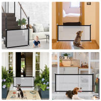 Valla Para Perros Plegable Y Respirable Seguridad Al Aire Libre Y Interior Barreira De Rede Isolada Para Escaleras Y Puertas - details 5