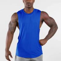 Top De Gimnasio Para Hombre Camiseta Sin Mangas De Algodón Estilo Deportivo Casual Para Verano Color Negro Blanco Azul Gris Rojo Amarillo Tallas M L XL XXL - details 12