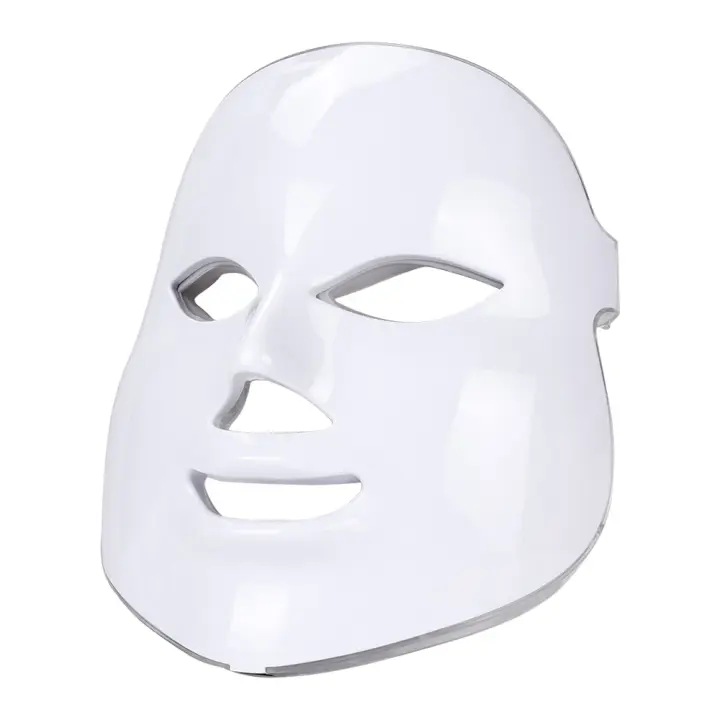 Máscara Facial LED De 7 Colores Sin Tratamiento De Cuello Terapia De Luz Fotónica Rejuvenecimiento Máquina De Belleza Del Rostro Firmado Para La Piel - 1