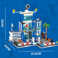 Conjunto De Modelos Militar Para Niños 800PCS Estación De Policía SWAT Set De Prisión Carro Policía Barco Bloques DIY Regalo Para Niños - details 2