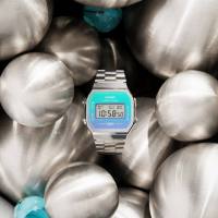 Reloj digital unisex Casio A168WER-2A 7 años batería cronómetro Luz - details 0