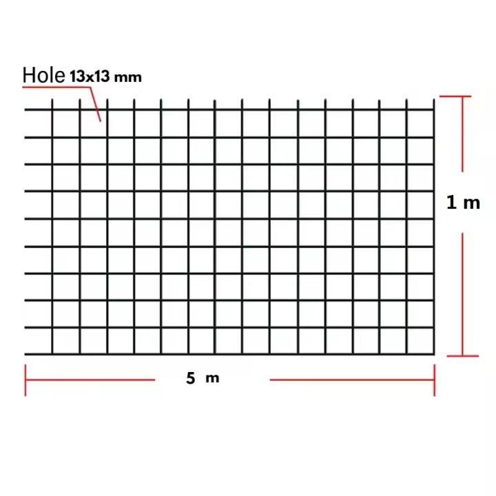 Maxia Market - Valla de Malla metálica de alambre para gallinero jardín, protección contra ratas, ratones y serpientes, malla de metal flexible, rollo de valla de alambre galvanizado - 1