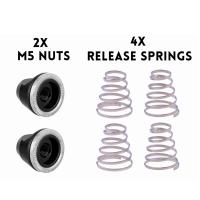 Juego De 4 Palancas Rápidas Para Ruedas De Bicicleta Con 2 Tornillos M5 Y Resorte Antideslizante Accesorios De Ciclismo - details 0