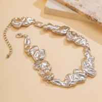 Cuello Alto De Metal Grueso Y Irregular Para Mujer Joyería De Moda Collar Redondo a La Moda Accesorios De Cuello De Tendencia - details 9