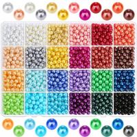 Set De 1680 Piezas De Perlas Falsas 6mm En 24 Colores Para DIY Material Para Crear Pulseras Y Collares Con Caja - details 0