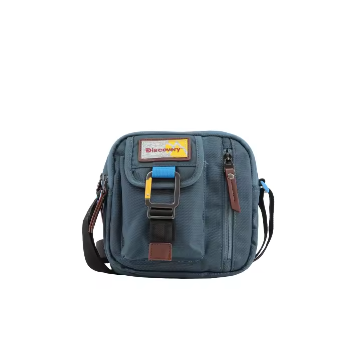 Bolso bandolera pequeño DISCOVERY Icon en color azul Recycled Pet 2L - 1