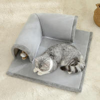 Cama Para Gato Con Túnel Multifuncional Para Gatos De Interior Con Bolas Colgantes Cama De Actividades Para Gatos Material De Algodón 100% - details 3