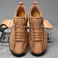 Zapatos Casuales Para Hombre De Cuero Hacer a Mano Transpirables Mocasines De Moda Talla Grande 38-48 Zapatos De Barco Lujo - details 34