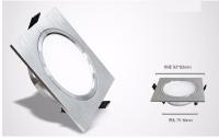 Lámpara De Techo LED Cuadrada 5W 10W Dimmable AC85-265V Plata Pulida Para Iluminación Interior De Cocina/Oficina/Hogar - details 2